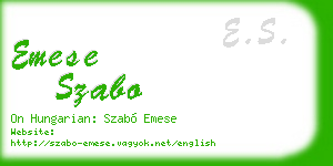 emese szabo business card